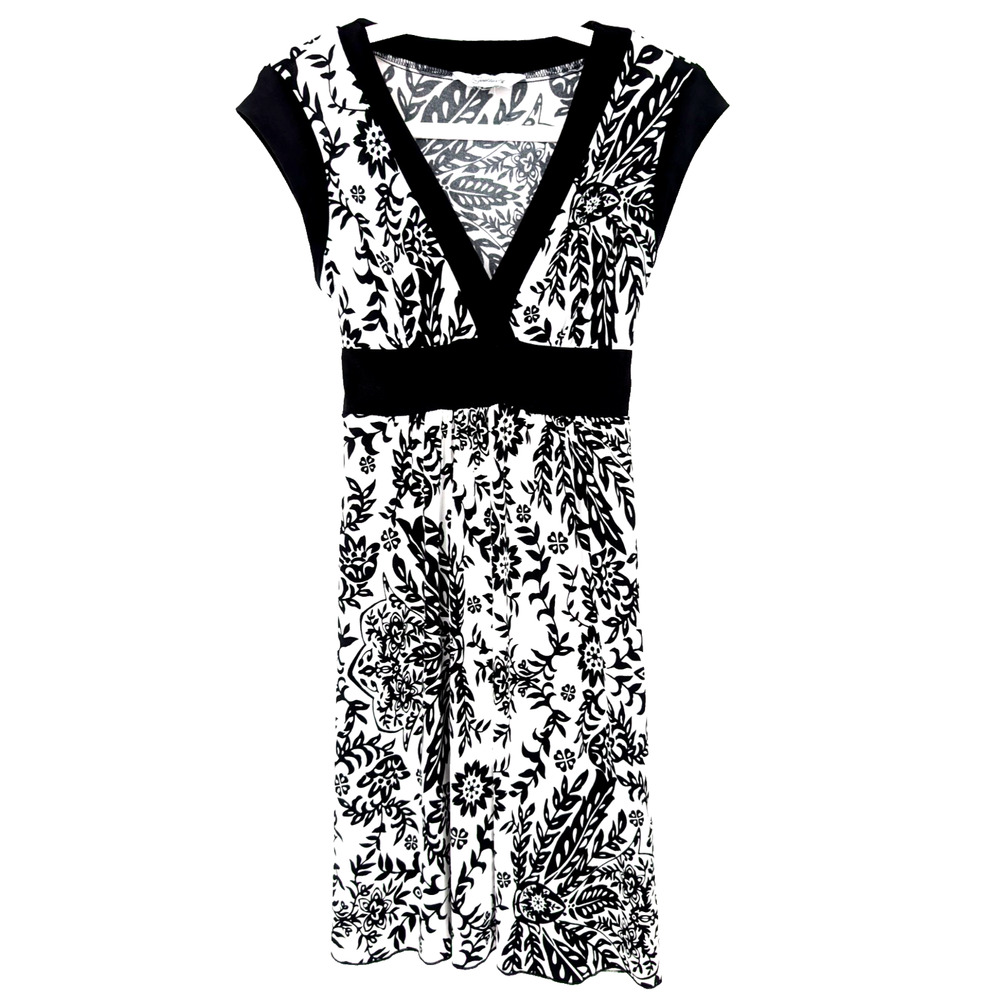 VTG Y2K Asian‎ Inspired Babydoll Floral Whimsigoth Baddie Black Tie Back Dress